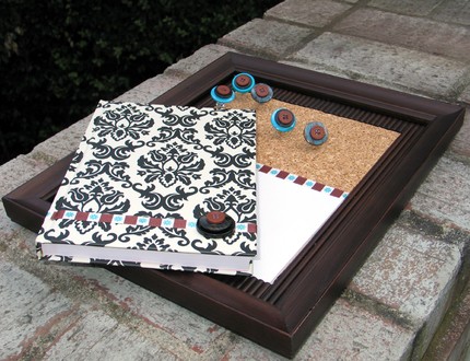 Damask desk accessories